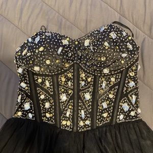 Black homecoming/party dress